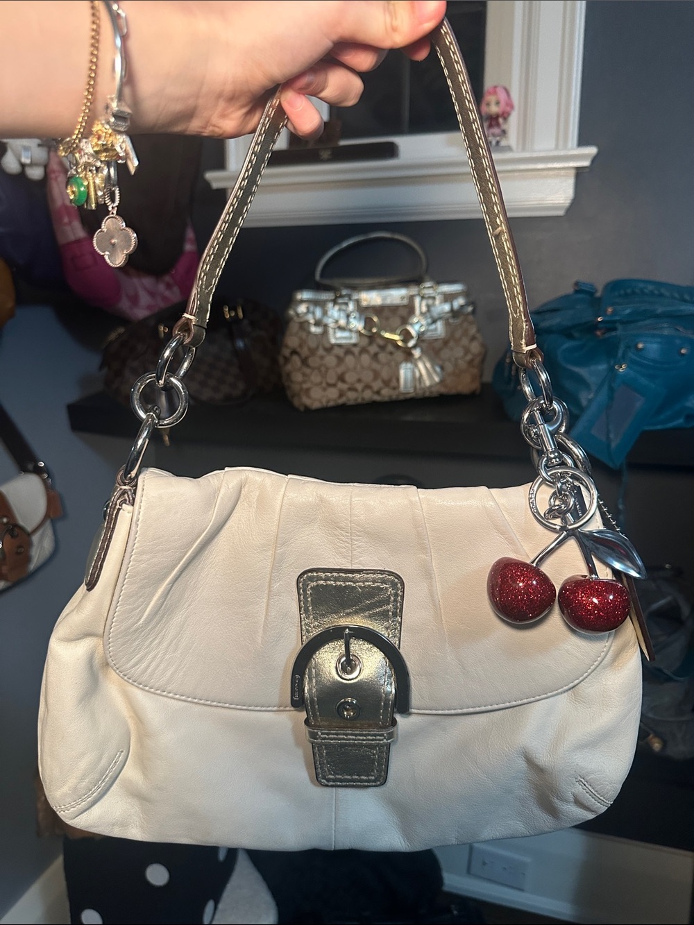 Coach Soho Pleated Flap Bag (Style #F17217)